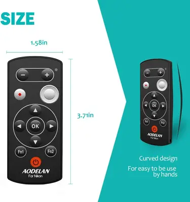 AODELAN Wireless Shutter Remote for Nikon COOLPIX P1000, P950, Z50, Z30 photo 9