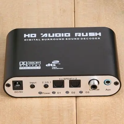VRHE SPDIF Coaxial DTS/AC3 to 5.1 Analog Audio Decoder