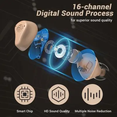 Autiphon AT216 PRO 16-Channel Digital Hearing Aids with Tinnitus Masking photo 5