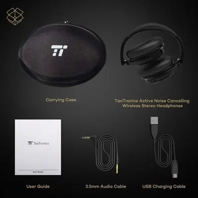 TaoTronics TT-BH22 Active Noise Cancelling Bluetooth Headphones photo 6