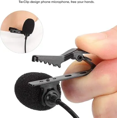 Clip-On Tie Pocket Microphone with 3.5mm Plug photo 3