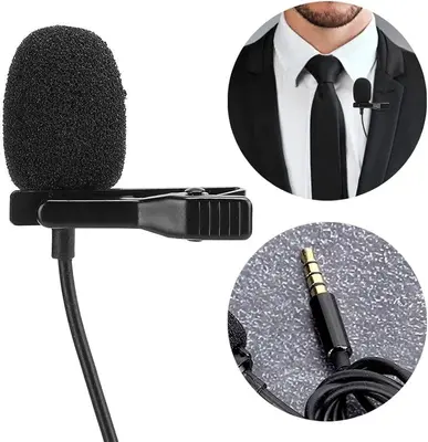 Clip-On Tie Pocket Microphone with 3.5mm Plug photo 6
