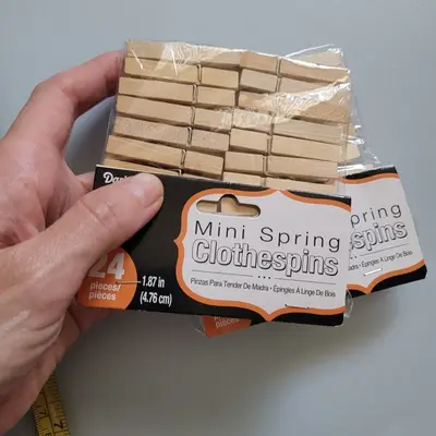 Darice Mini Clothespins 1.87 in, 24 Count (2 Packs)