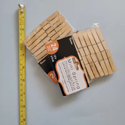 Darice Mini Clothespins 1.87 in, 24 Count (2 Packs) photo 2