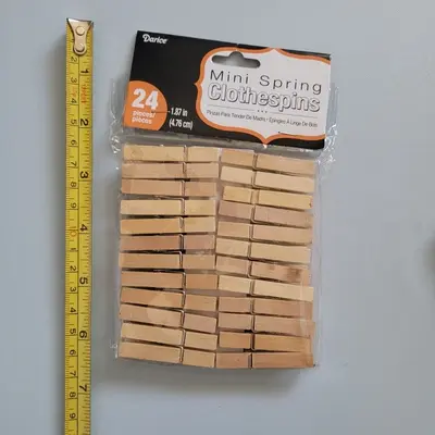 Darice Mini Clothespins 1.87 in, 24 Count (2 Packs) photo 3