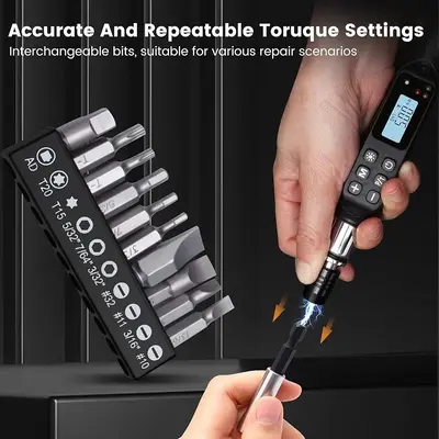 MULWARK 1/4" Mini Cordless Adjustable Torque Screwdriver, 3.3-66 in-lb photo 6