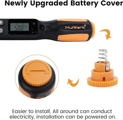MULWARK 1/4" Mini Cordless Adjustable Torque Screwdriver, 3.3-66 in-lb photo 4