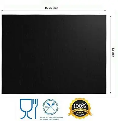RENOOK Non-Stick BBQ Grill Mats, Set of 6, Heavy Duty photo 6