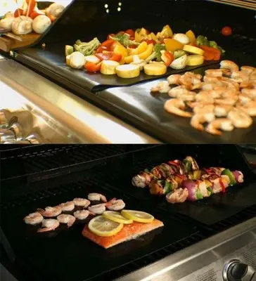 RENOOK Non-Stick BBQ Grill Mats, Set of 6, Heavy Duty photo 9
