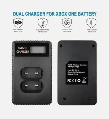Dual Fast Charger for Xbox One / One S / One X / Elite Controllers photo 3