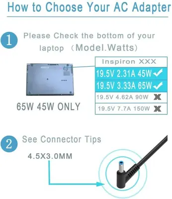 Original HP 65W 19.5V 3.33A Laptop Charger 854055-002 photo 3