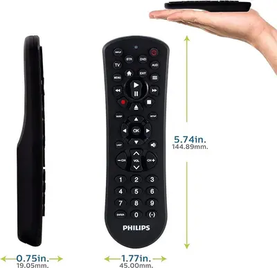 Philips Universal Remote for Samsung, Vizio, LG, Sony, Roku and Apple TV photo 5