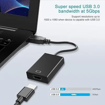 RayCue USB 3.0 to HDMI Adapter, 1080P photo 2