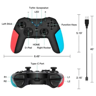 Wireless Pro Controller for Nintendo Switch photo 7