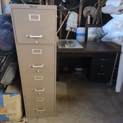 Vintage Steelmaster Century 62 Industrial 4-Drawer Filing Cabinet