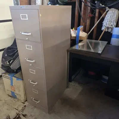 Vintage Steelmaster Century 62 Industrial 4-Drawer Filing Cabinet photo 2