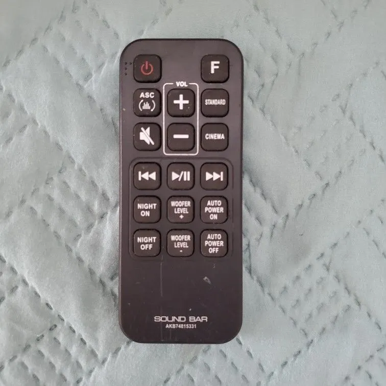 AKB74B15331 Soundbar Remote for LG SH4, SPH5B-W, SHC4, SH4D