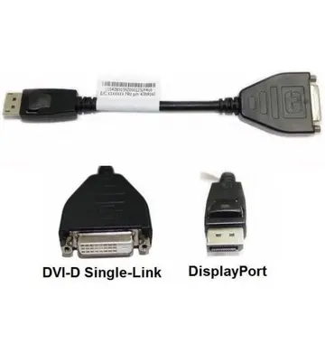 Original Lenovo DisplayPort to Single-Link DVI Adapter