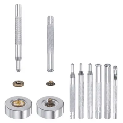 Snap Fastener Kit, 4 Types, 40 Sets with 9 Setter Tools and Case photo 5