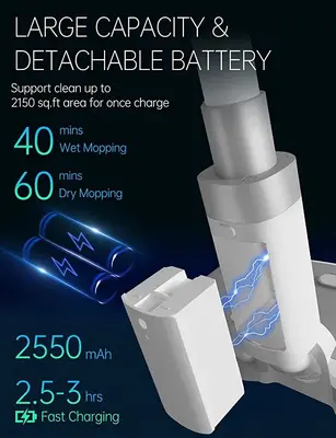 Battery for MARK LIVE Cordless Electric Mop with LED Headlight photo 5