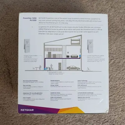 NETGEAR Powerline Adapter Kit, 1200 Mbps, Gigabit Port photo 2