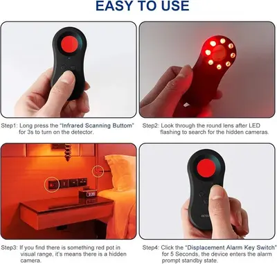 Hidden Camera Detector and Personal Alarm with LED Flashlight photo 3