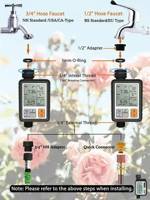 CROSOFMI Digital Programmable Sprinkler Water Timer photo 5