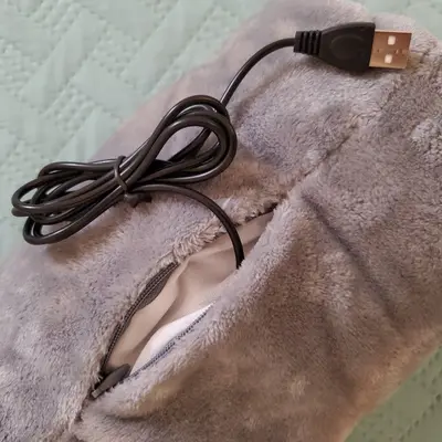 USB Electric Hand Warmer Muff, Plush Pillow Style photo 3