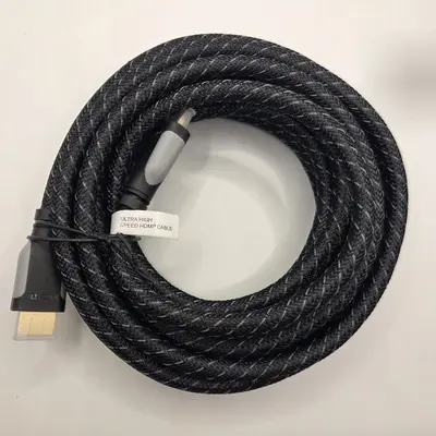 Commercial Electric 15 ft Gold-Plated HDMI Cable, Black