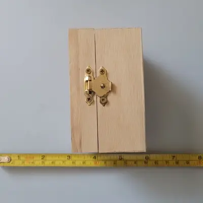 Small Wooden Storage Box with 15 Decorative Keys photo 3