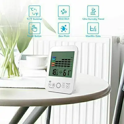Oritronic Digital Indoor Hygrometer and Thermometer