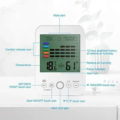 Oritronic Digital Indoor Hygrometer and Thermometer photo 4