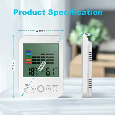 Oritronic Digital Indoor Hygrometer and Thermometer photo 6
