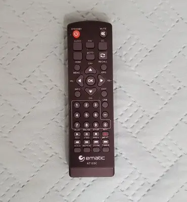 Ematic AT103B Remote for Digital Converter Box