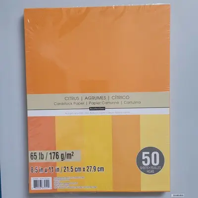 Cardstock in Green, Red and Orange, 3 Pieces photo 2