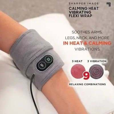 Sharper Image Calming Heat Flexi Wrap with Vibration, 25 x 2.5 in photo 4