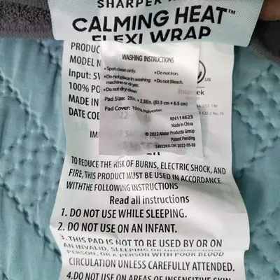 Sharper Image Calming Heat Flexi Wrap with Vibration, 25 x 2.5 in photo 2