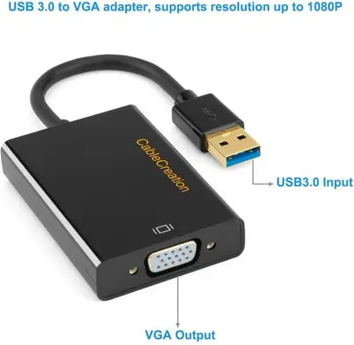 CableCreation USB 3.0 to VGA Adapter, DisplayLink Chipset photo 3