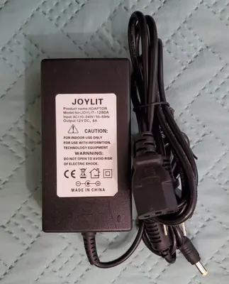 JOYLIT 12V 8A 96W Power Supply, 2.1 x 5.5mm