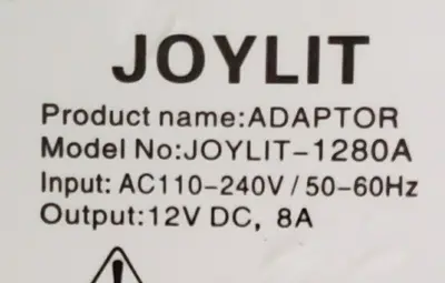JOYLIT 12V 8A 96W Power Supply, 2.1 x 5.5mm photo 2
