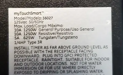 MyTouchSmart Indoor/Outdoor Plug-In Digital Timer for Holiday Lights photo 2