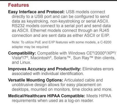 RF IDeas pcProx Plus Enroll Reader with iCLASS ID, USB photo 5