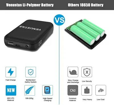 Venustas 7.4V 5000mAh Rechargeable Battery Pack photo 5