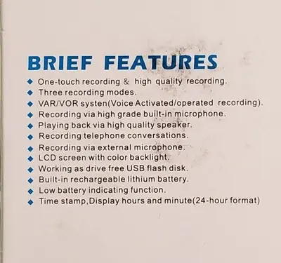 Professional Mini Digital Voice Recorder Audio Pen, 16GB photo 4