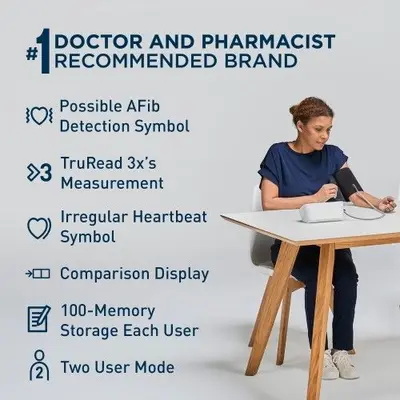 OMRON 10 Series Upper Arm Blood Pressure Monitor with AFib Detection photo 2