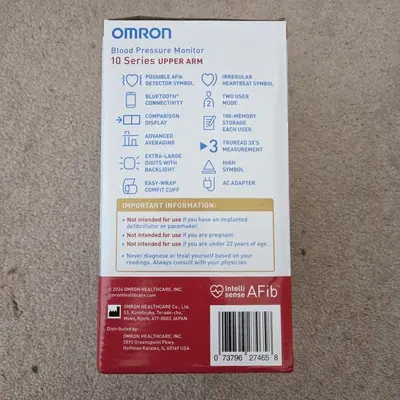 OMRON 10 Series Upper Arm Blood Pressure Monitor with AFib Detection photo 10
