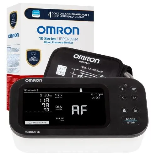 OMRON 10 Series Upper Arm Blood Pressure Monitor with AFib Detection