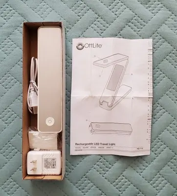 OttLite 48500C Rechargeable LED Travel Light, White