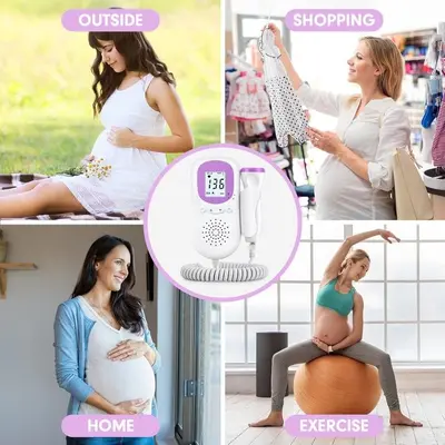 Baby Heartbeat Monitor, Pregnancy Doppler Fetal Monitor with Gel photo 8