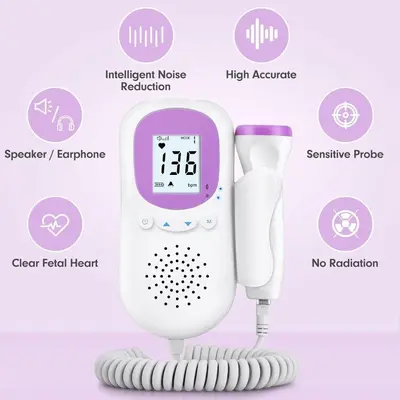 Baby Heartbeat Monitor, Pregnancy Doppler Fetal Monitor with Gel photo 3